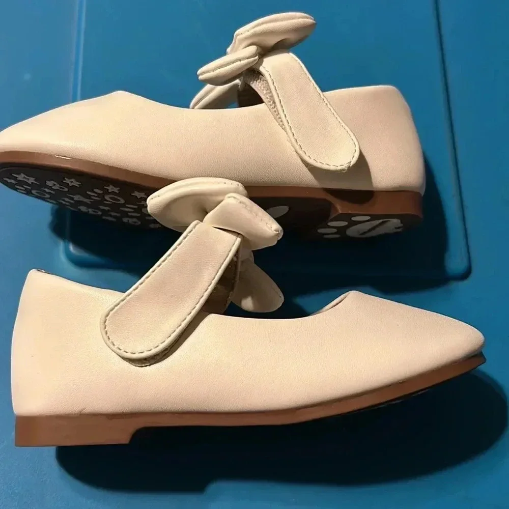 Panda Ninja Infant Toddler Girls Straps Flower Girls Shoes Size 7 NWT